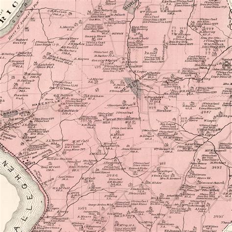 Vintage Map Of Perry Pennsylvania 1877 By Teds Vintage Art
