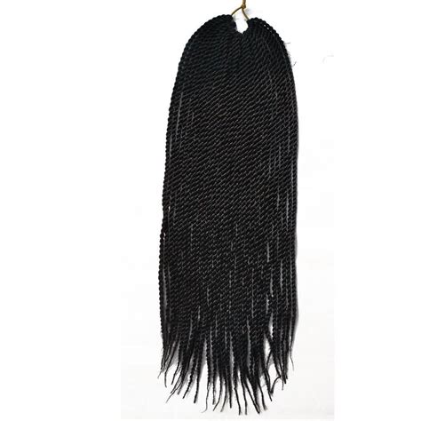senegalese twist 1b black crochet braids hair heat resistant fiber syn rosebony