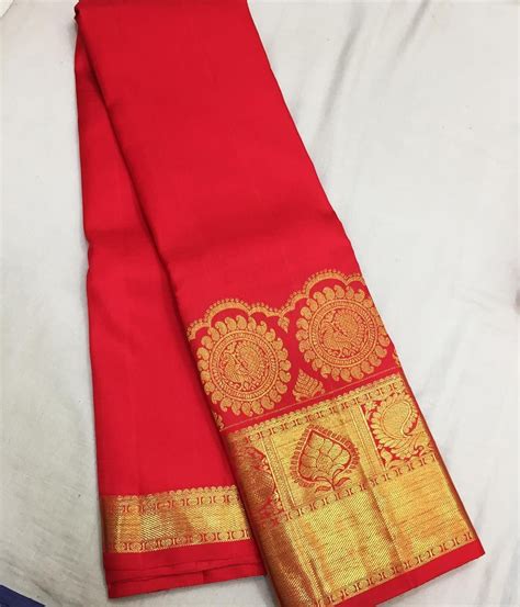 Pure Gold Zari Kanjivaram Silk Sarees Pl Contact Us At 918056477235