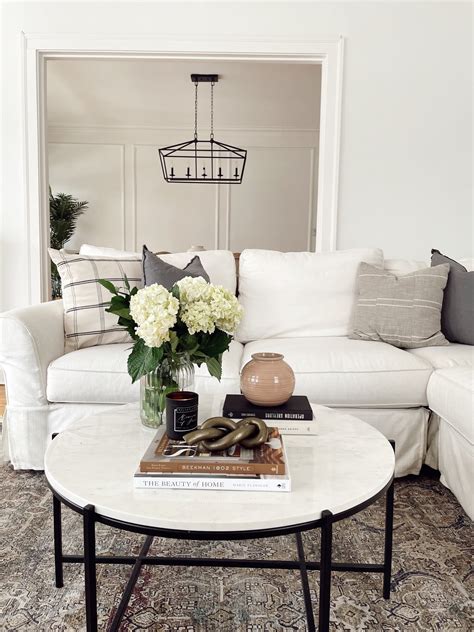 Tips For Styling A Round Coffee Table Were The Whites
