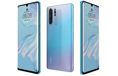 Both on the p30 and the p30 pro, you have a classic black and then a white color version, and while those look good, it is the other three colors that really stand out. 3D model Huawei P30 Pro Pearl White | CGTrader