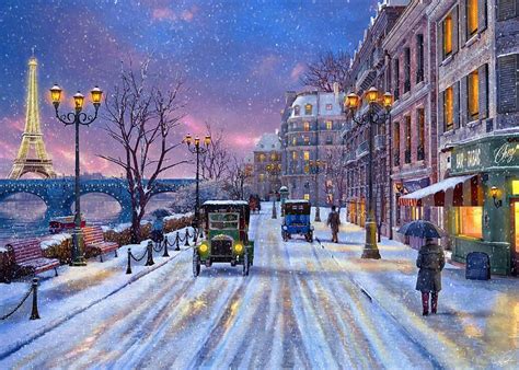 Winter In Paris By Dominic Davison Christmas In Paris Winter Scenery