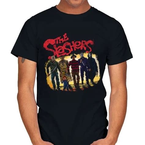 The Slashers Are Back T Shirt The Shirt List In 2020 Shirts Horror Tees T Shirt