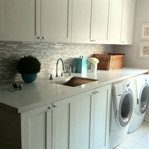 Bm Simply White Laundry Room Cabinets Teal Accents Walls Sarah