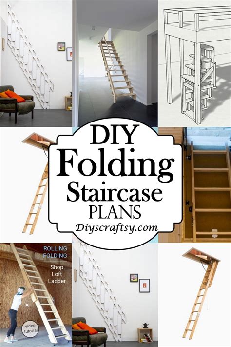 17 Diy Folding Staircase Plans And Ideas 2022