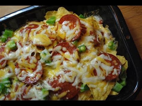 Not just your average nachos. PIZZA NACHOS - Student Recipe - YouTube
