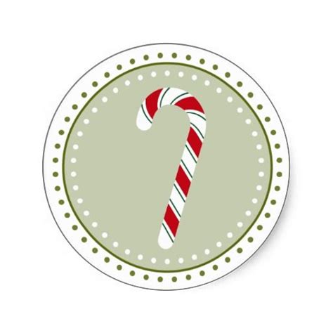 Candy Cane Stickers Holiday Stickers Personalized