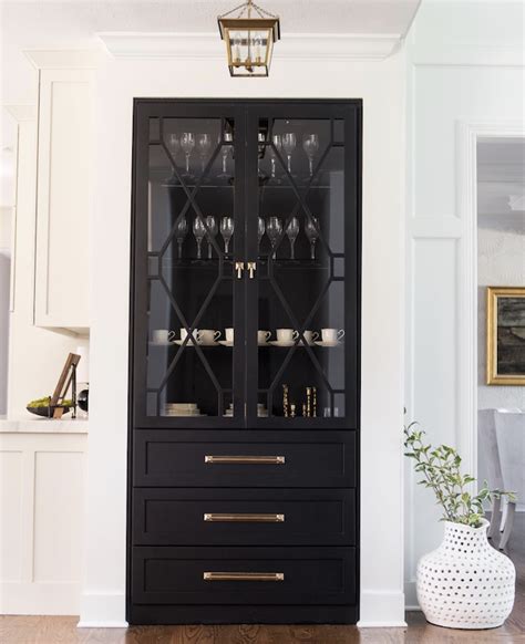 Can kitchen cabinets go up to the ceiling? Kitchen Storage Idea: The Built-in China Cabinet - Emily A ...