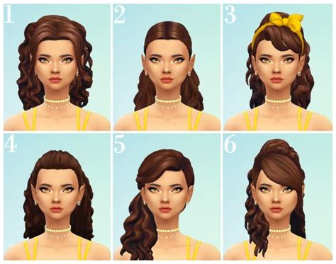 Maxis Match Sims4 Tumblr Sims Hair Sims 4 Curly Hair