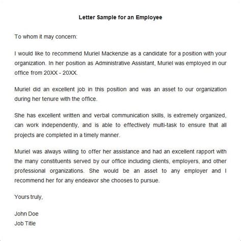 Your request letter should use the proper business letter format, as it is likely a formal request. 26+ FREE Employee Recommendation Letters - PDF, DOC | Free & Premium Templates