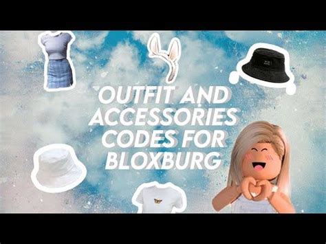 Use these roblox promo codes to get free cosmetic rewards in roblox. Outfit And Accessory Codes! || For Bloxburg || Janelle Lia ...