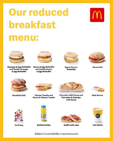 Apply this mcdonalds voucher and snatch breakfast menus from myr12 onwards, applicable to all customers so order online now! McDonald's: Reduced Breakfast Menu returns to Irish ...