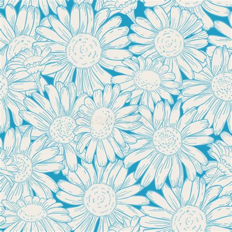 Seamless Daisy Pattern Stock Vector Illustration Of Flower 67653224