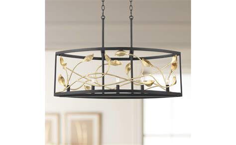 Possini Euro Design Vitora Black Linear Pendant Chandelier Lighting 34