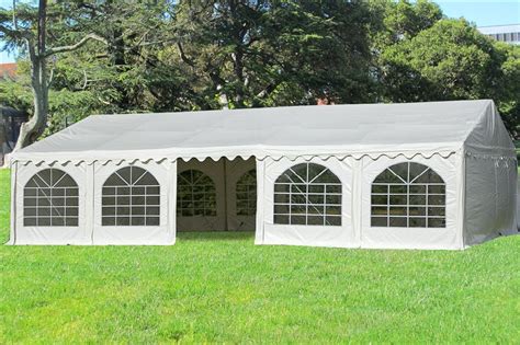 Canopy tents are perfect for hosting an outdoor event in the shade. 32 x 16 White PVC Party Tent Canopy