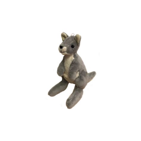 Mini Grey Kangaroo Plush Soft Toy Cuddly Eastern Grey Kangaroo