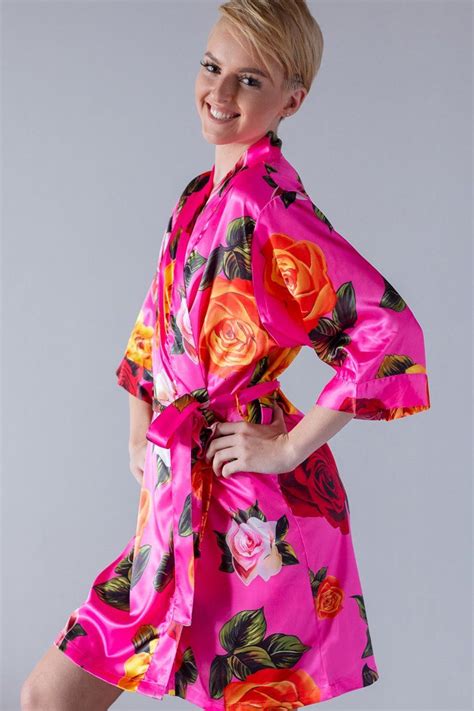 Silky Chic And Beautifully Stitched Floral Satin Robes At An Affordable