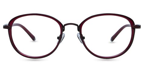 Women S Full Frame Mixed Material Eyeglasses