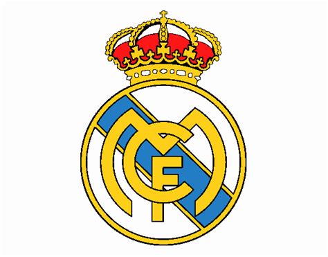Dibujo De Escudo Del Real Madrid Cf Pintado Por En El Día