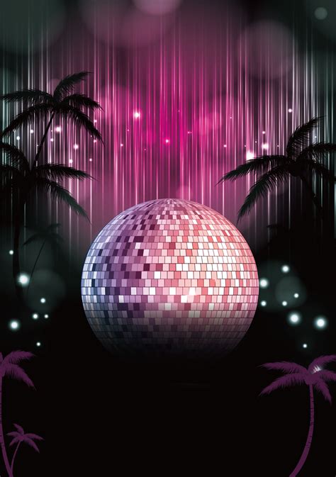 Purple Disco Stage Background Purple Stage Leaves Background Image