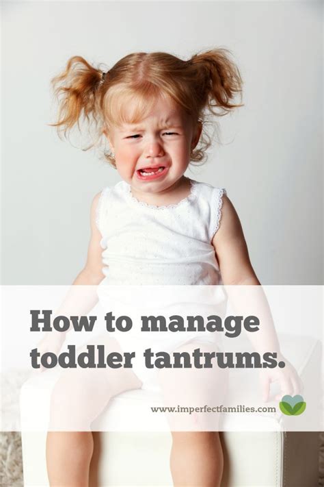 How To Manage Toddler Tantrums