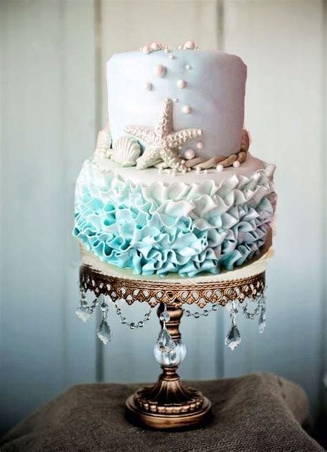 For a beach inspired wedding, i chose to feature this gorgeous wedding photographed by brian adams photographics. 19 Mouth-watering Summer Beach Wedding Cakes To Get ...