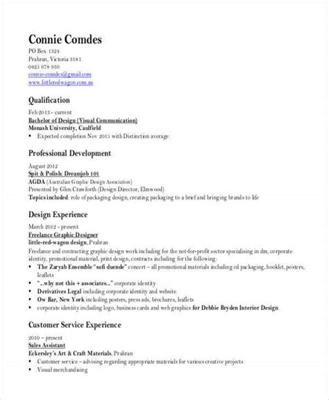 Besides graphic design skills, the resume should indicate other abilities such as creativity, customer focus, flexibility, and attention to detail. 13+ Simple Fresher Resume Templates - PDF, DOC | Free ...