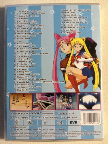 Sailor Moon Complete Season 1 And2 All 82 Episodes 90s English Dic