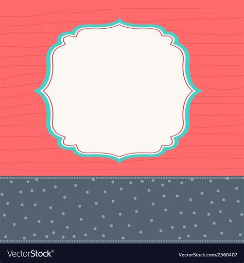 Template Frame Design For Greeting Card Royalty Free Vector