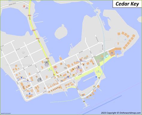 Cedar Key Map Florida Us Detailed Maps Of Cedar Key