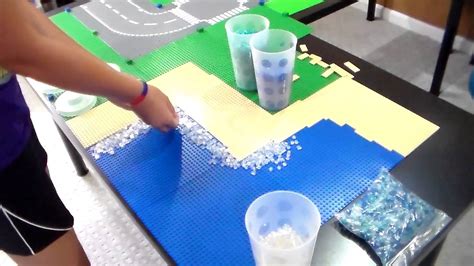 Let the mixture sit for about 15 minutes to remove any air bubbles. how to make cool lego water - YouTube