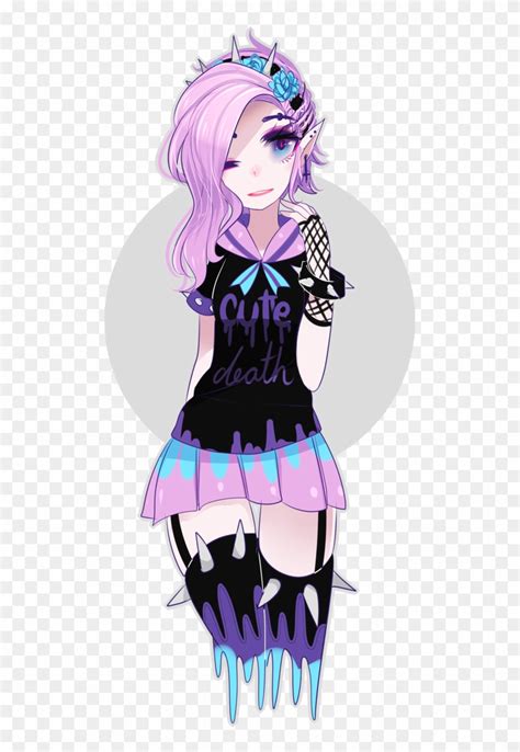 Anime Girl Clipart Goth Cute Emo Girl Anime Hd Png Download