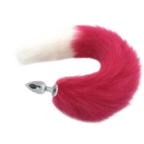 40cm Fox Tail Metallic Anal Plug Sexy Plush Hair Clip Ear Sm Player