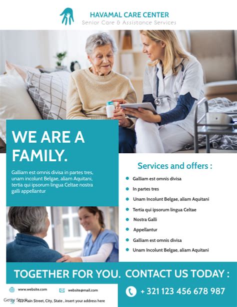 Copy Of Elder Care Center Nursing Home Flyer Advertis Postermywall