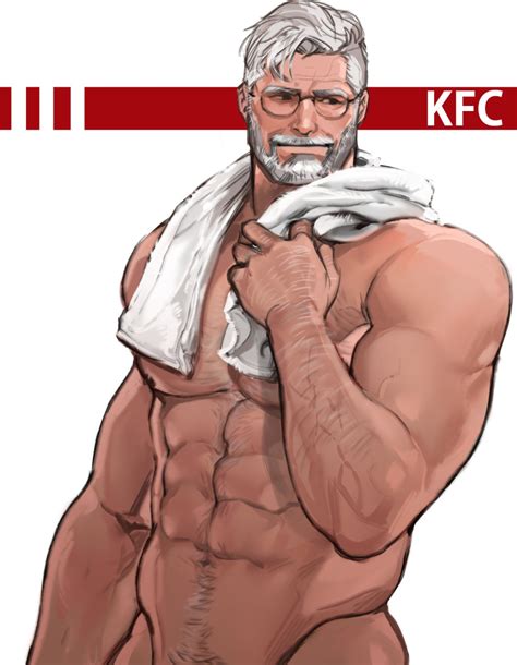 Rule 34 Balls Bara Colonel Sanders Dopq Facial Hair Gay Hairy Kfc Male Male Focus Male Only