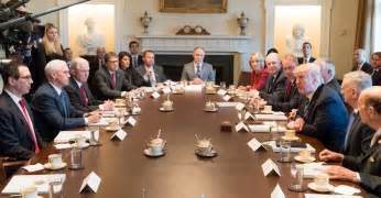 White house records describe the role of presidential cabinet members as being to advise the president on any subject he may require relating to the duties of each member's respective office. Caption This: President Trump Posts Photo of First Cabinet ...