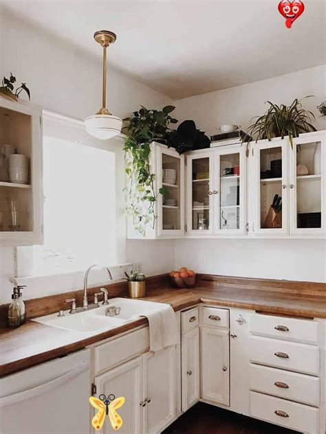 This not just keeps the kitchen area clean but also fills in the space above the kitchen cabinet smartly. 8 Ideas for Decorating Above Kitchen Cabinets empty space ...