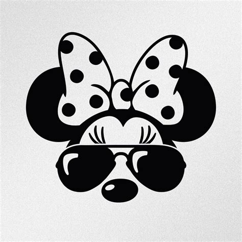 Minnie Mouse Sunglasses Car Laptop Motorbike Vinyl Decal Sticker Ia