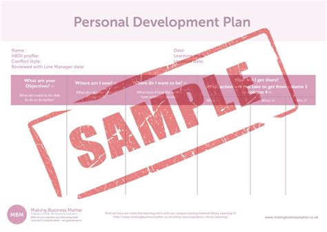 The Ultimate Personal Development Plan Guide Free Tem