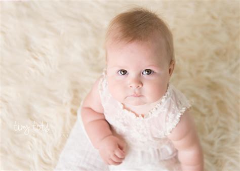 6 Month Old Baby Photos Addie Is Half Way To One Kristen Fotta