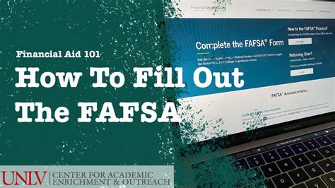 How To Fill Out The Fafsa Youtube