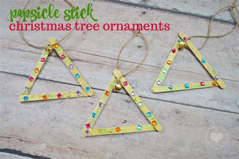 Dollar Tree Craft Popsicle Stick Christmas Tree Ornament