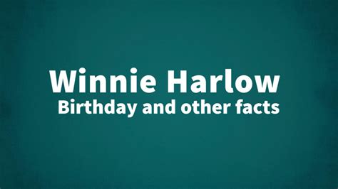 Winnie Harlow List Of National Days