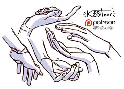 Hands Reference Sheet Preview Patreon Hand Drawing Reference