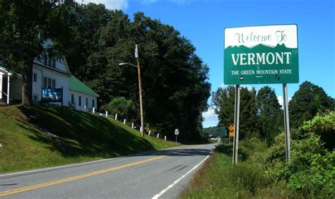 Welcome To Vermont Sign Bayareacannabis