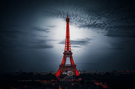 Eiffel Tower Cityscape France Sky Hd Wallpaper Wallpaper Flare