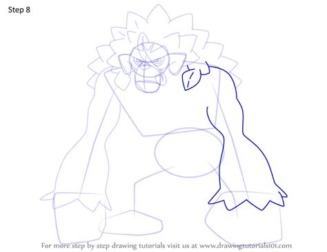Learn How To Draw Rillaboom From Pokemon Pokemon Step By Step