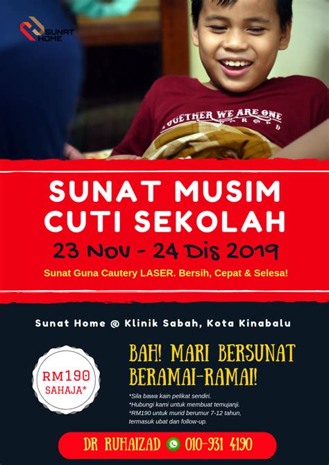 Tarikh rasmi kalendar cuti sekolah 2019 dan cuti umum 2019 yang diumumkan oleh kpm. Sunat musim cuti sekolah akhir tahun 2019 | SunatHome2u.com