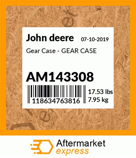 Am143308 Gear Case Gear Case Fits John Deere Price 1084