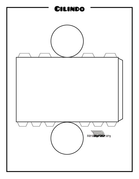 Cilindro Figura Geometrica Para Armar Figuras Geometricas Cilindro